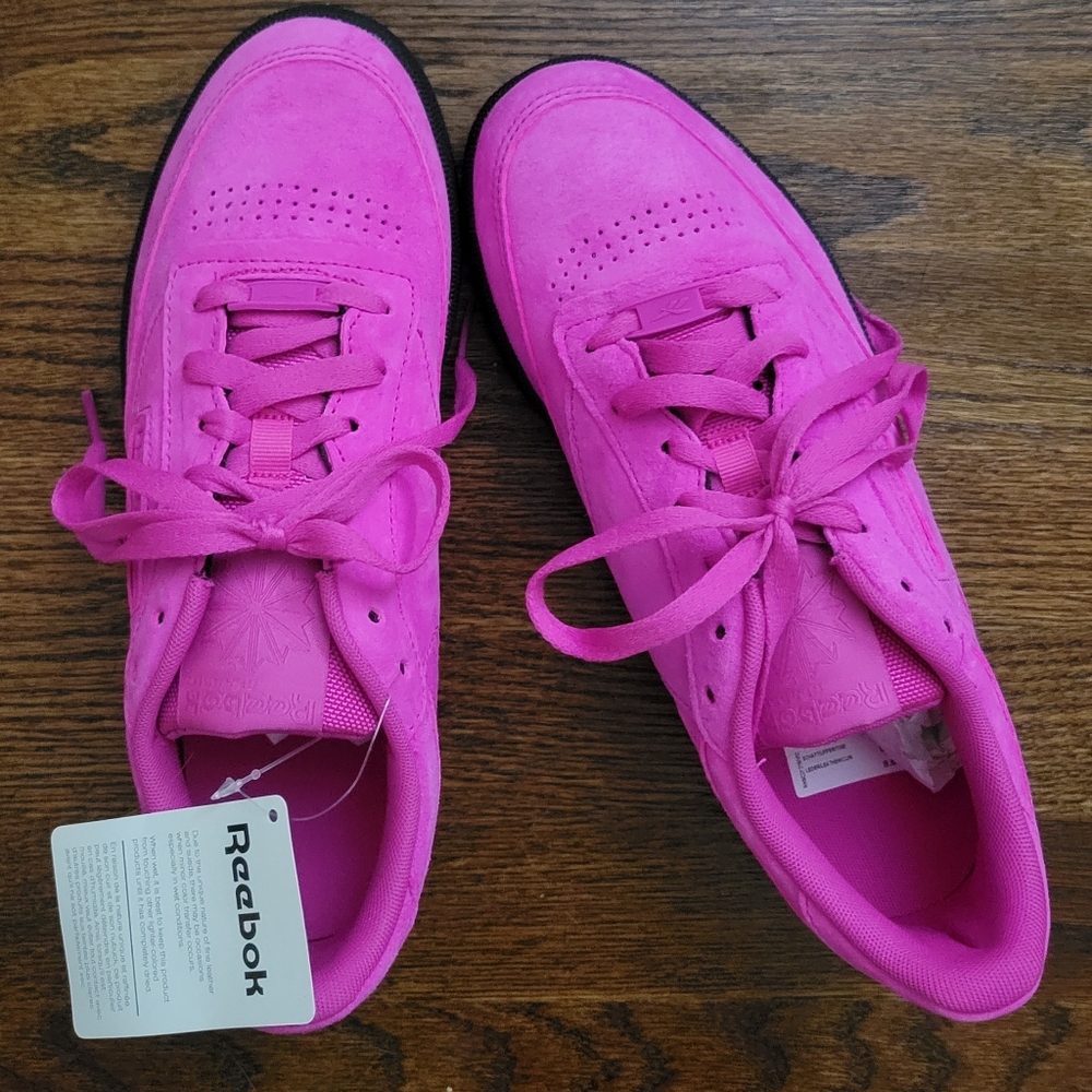 Reebok Club C 85 Dynamic Pink Black NWT